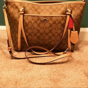 New Light Brown Coach Purse